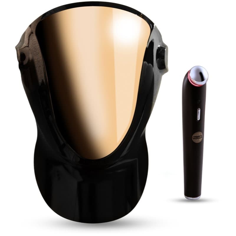 Exclusive Set Professional LED Mask & Galvanic Iron zestaw w korzystnej cenie Black/Gold