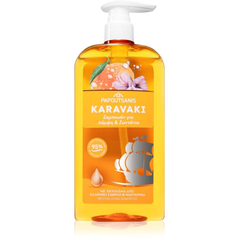 Karavaki Shine & Vitality szampon do nabłyszczania i zmiękczania włosów