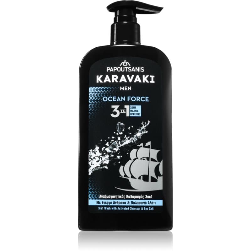 Karavaki Ocean Force oczyszczający żel 3w1