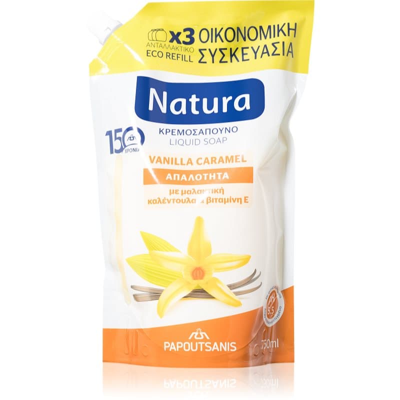 Natura Vanilla Caramel mydło w płynie napełnienie