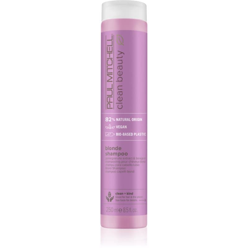 Clean Beauty Blonde Shampoo szampon fioletowy do włosów rozjaśnionych, z pasemkami w odcieniu chłodnego blondu