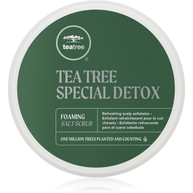 Tea Tree Special Detox Foaming Salt Scrub peeling w piance włosów i skóry głowy