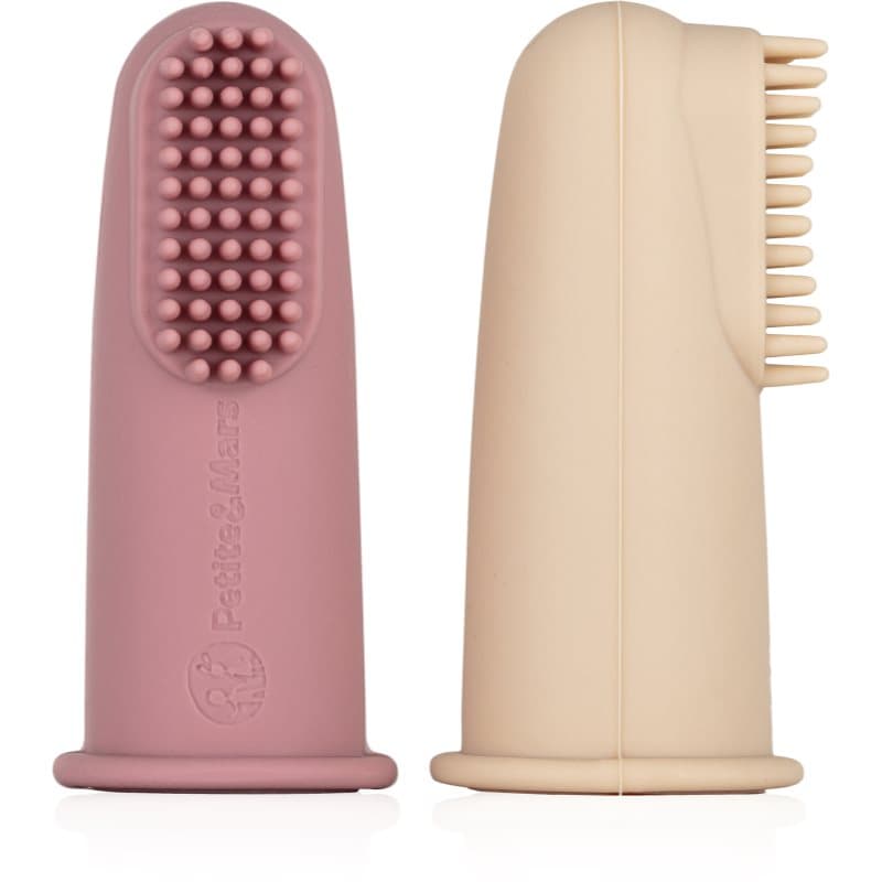 Take&Match 0m+ szczoteczka do zębów na palec z futerałem Rose&Sand