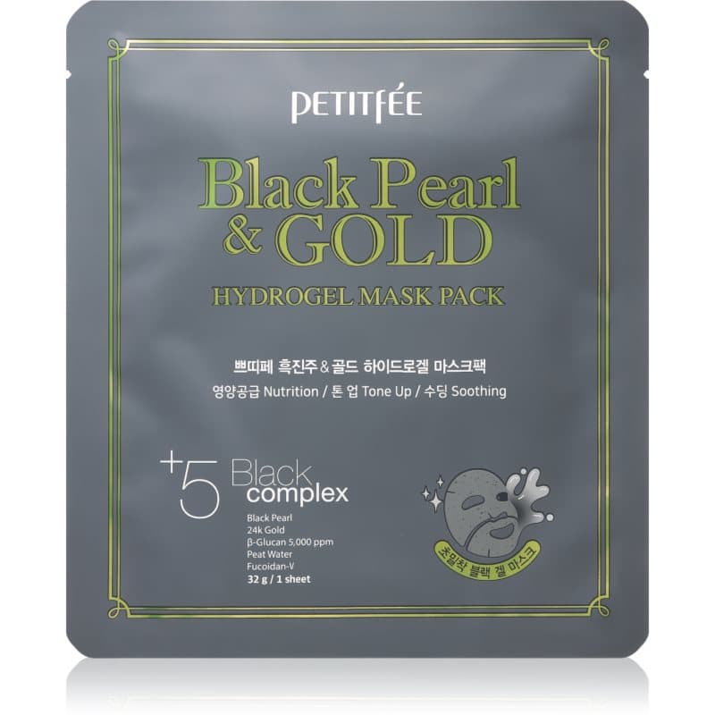 Black Pearl & Gold maska hydrożelowa o intensywnym działaniu z 24-karatowym złotem