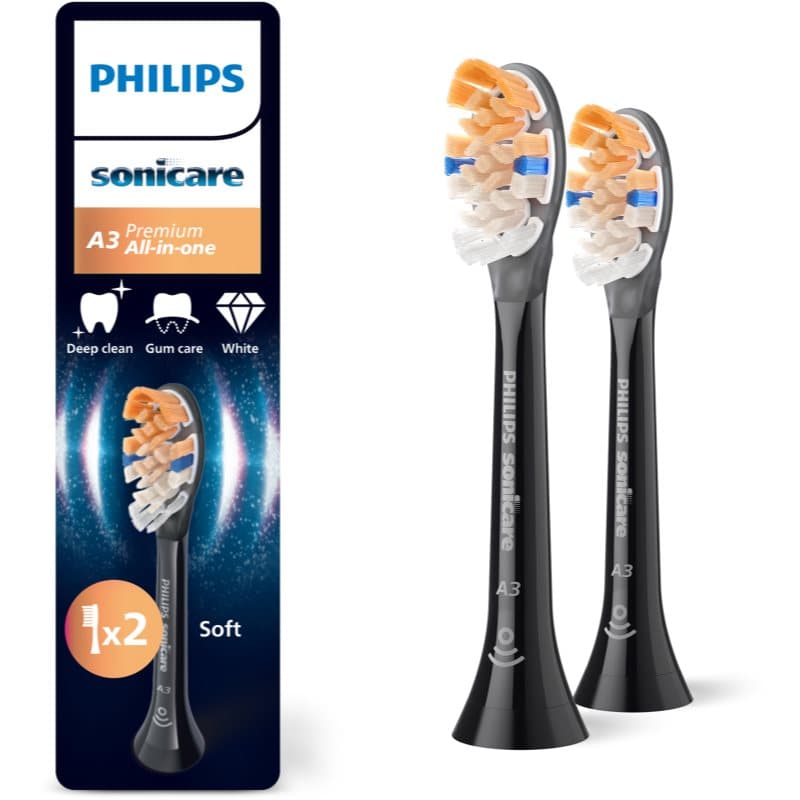 Sonicare Premium All-in-One H/88 końcówki wymienne do szczoteczki do zębów Black