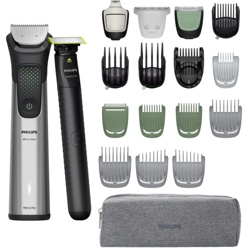 Series 9000 MG9557/15 trymer wielofunkcyjny + Philips One Blade Face