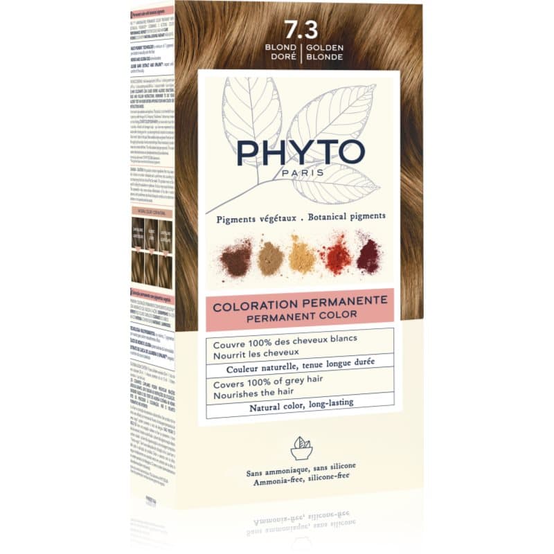 Phyto Color farba do włosów bez amoniaku odcień 7.3 Golden Blonde