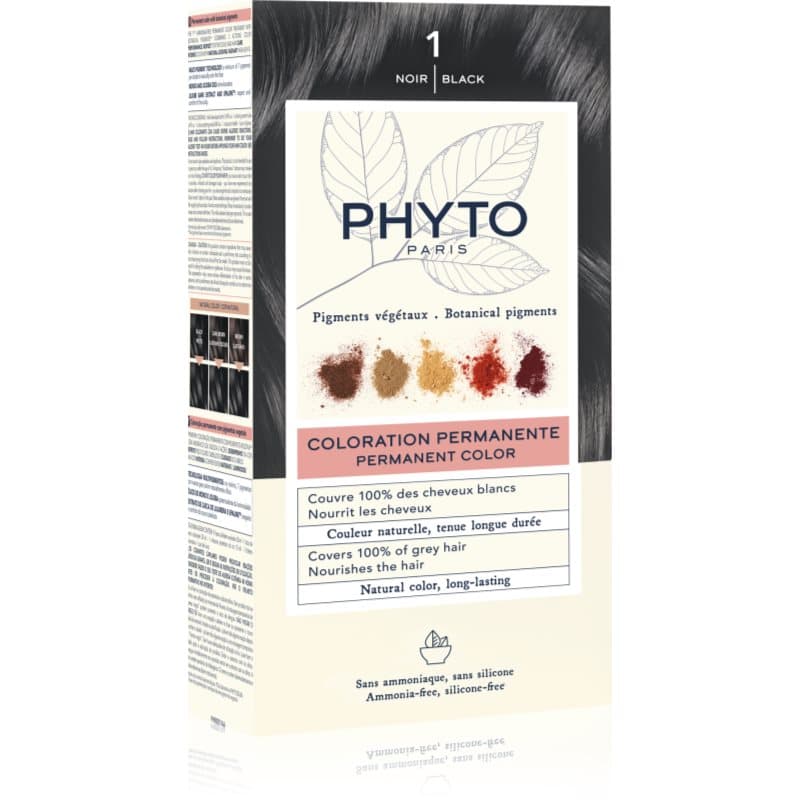 Phyto Color farba do włosów bez amoniaku odcień 1 Noir