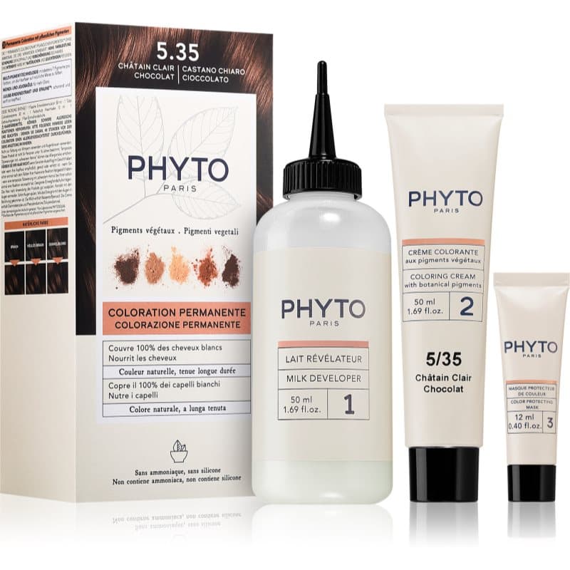 Phyto Color farba do włosów bez amoniaku odcień 5.35 Chocolate light Brown