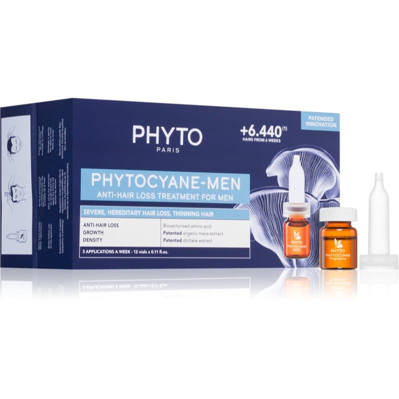 Phyto Phytocyane Anti-Hair Loss Treatment For Men pielęgnacja wspierająca porost włosów i zapobiegająca ich wypadaniu