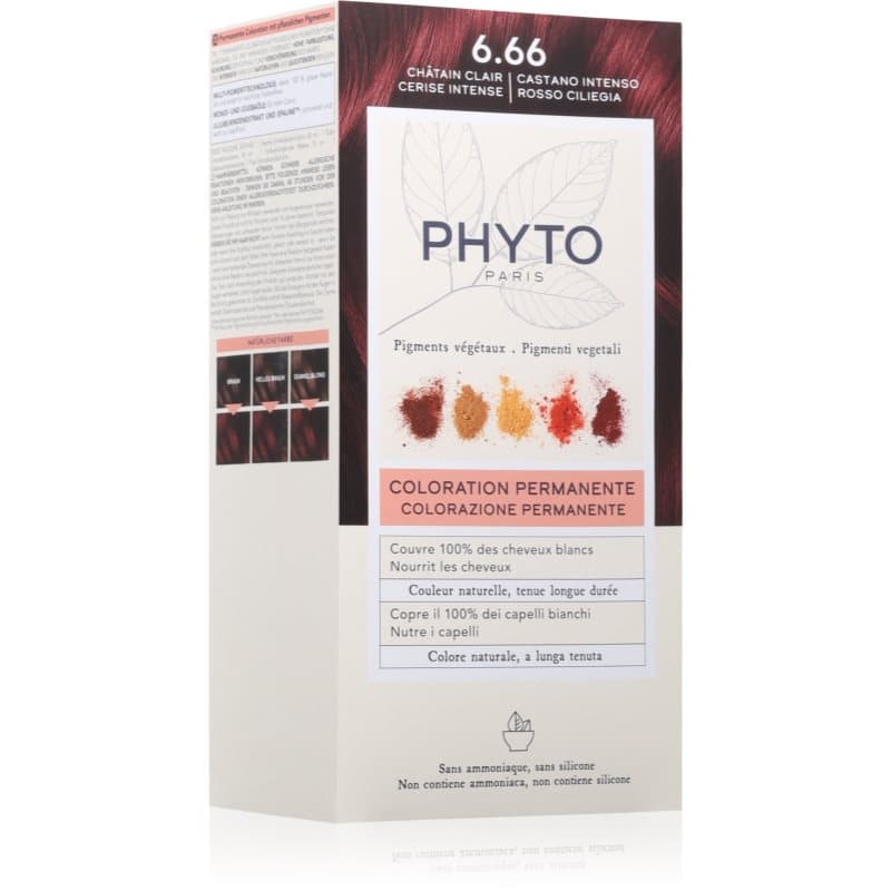 Phyto Color farba do włosów bez amoniaku odcień 6.66