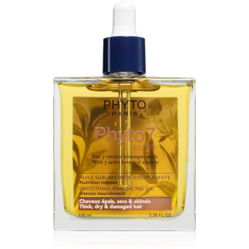 Phyto 7 Elixir Smoothing Enhancing Oil olejek do włosy suchych, zniszczonych
