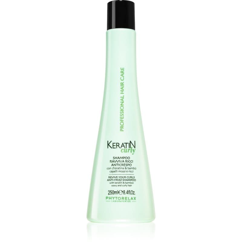 Keratin Curly szampon do włosów kręconych i falowanych przeciwko puszeniu się włosów