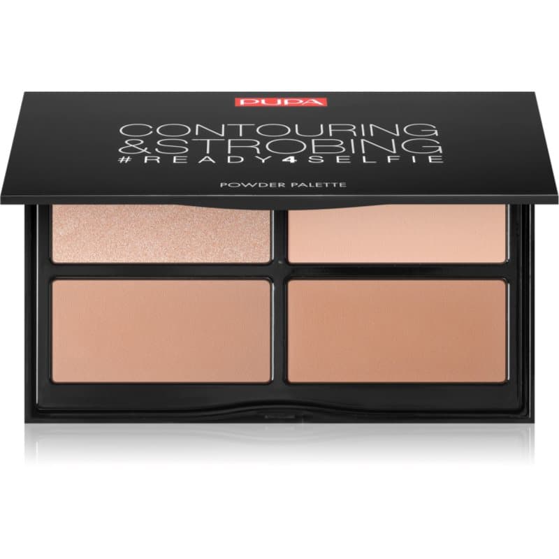 #READY4SELFIE Contouring & Strobing paletka do konturowania twarzy z rozświetlaczem odcień 002 Medium Skin