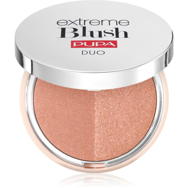 Extreme Blush Duo róż w kompakcie odcień 120 - Radiand Caramel - Glow Spice