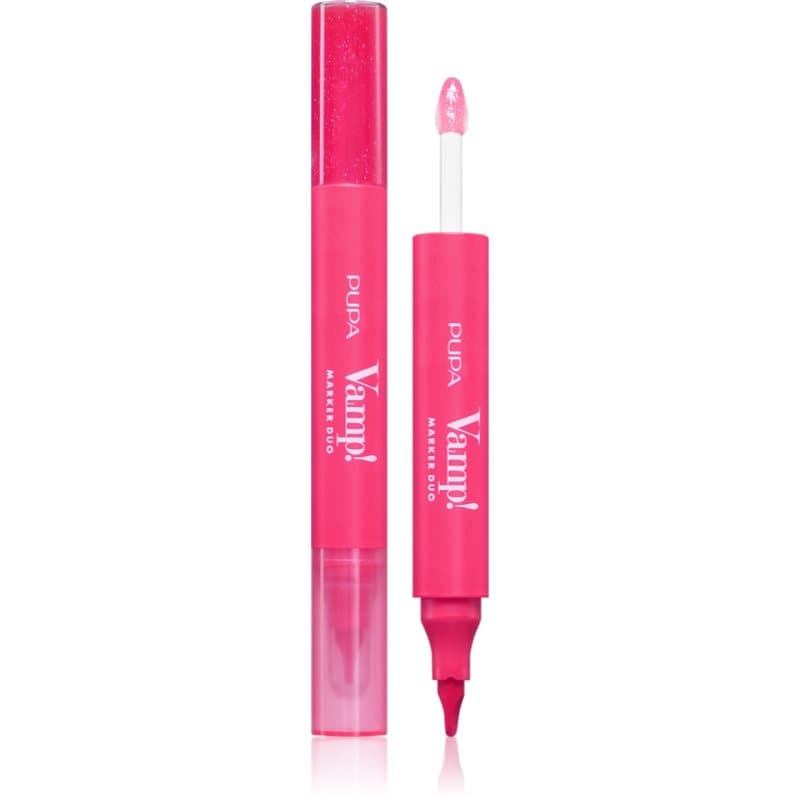 Vamp! Lip Marker Duo flamaster do ust z połyskiem odcień 006 Dragon Fruit