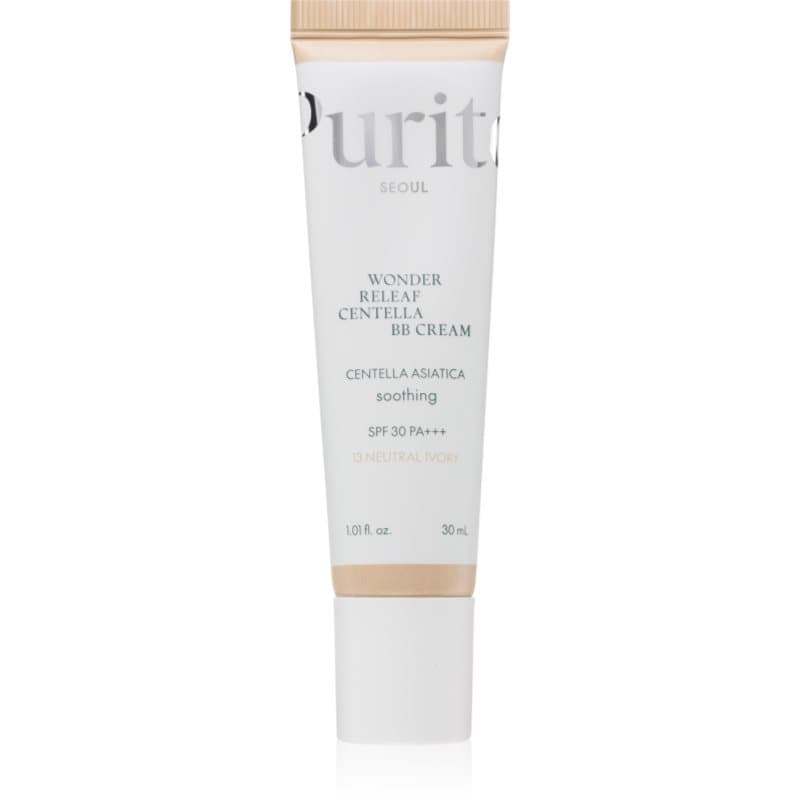 Purito Wonder Releaf Centella BB Cream rozjaśniający krem BB o działaniu uspokajającym odcień 13 Neutral Ivory