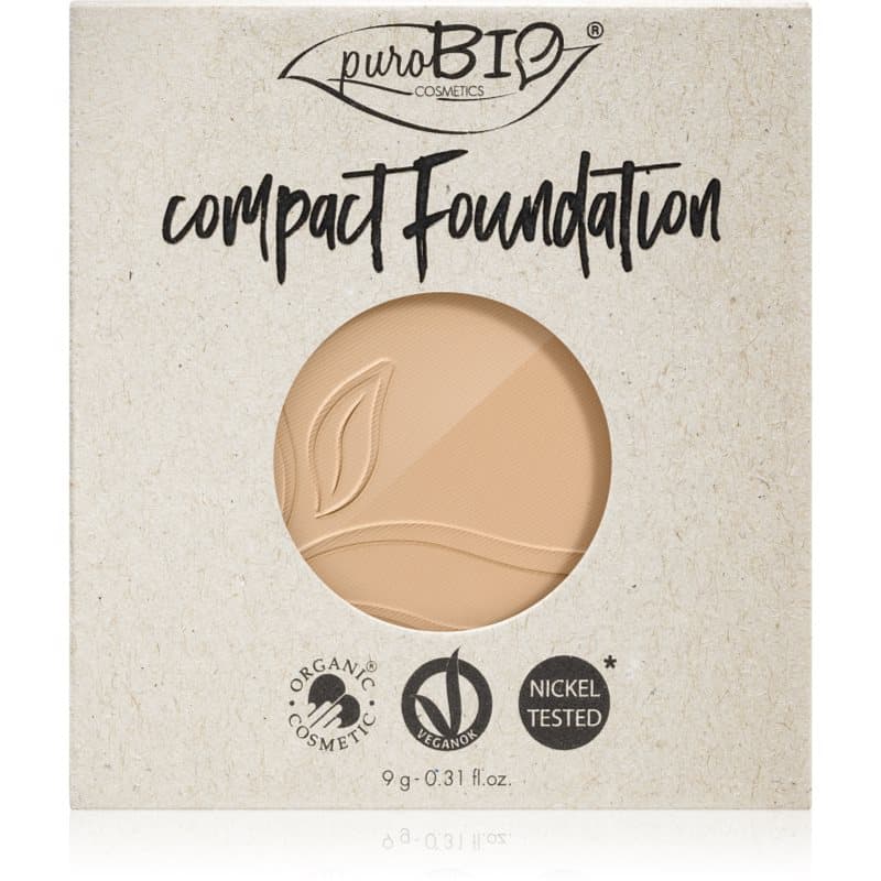Compact Foundation kompaktowy podkład pudrowy wymienny wkład SPF 10 odcień 02