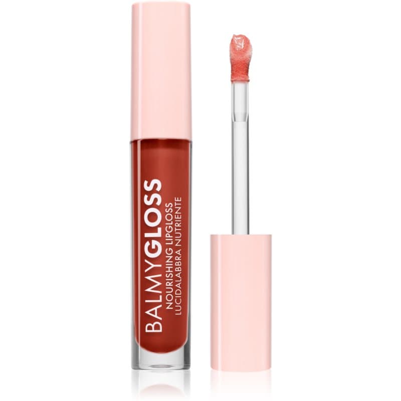 BalmyGloss odżywczy błyszczyk do ust odcień 02 Shimmering Light Brown
