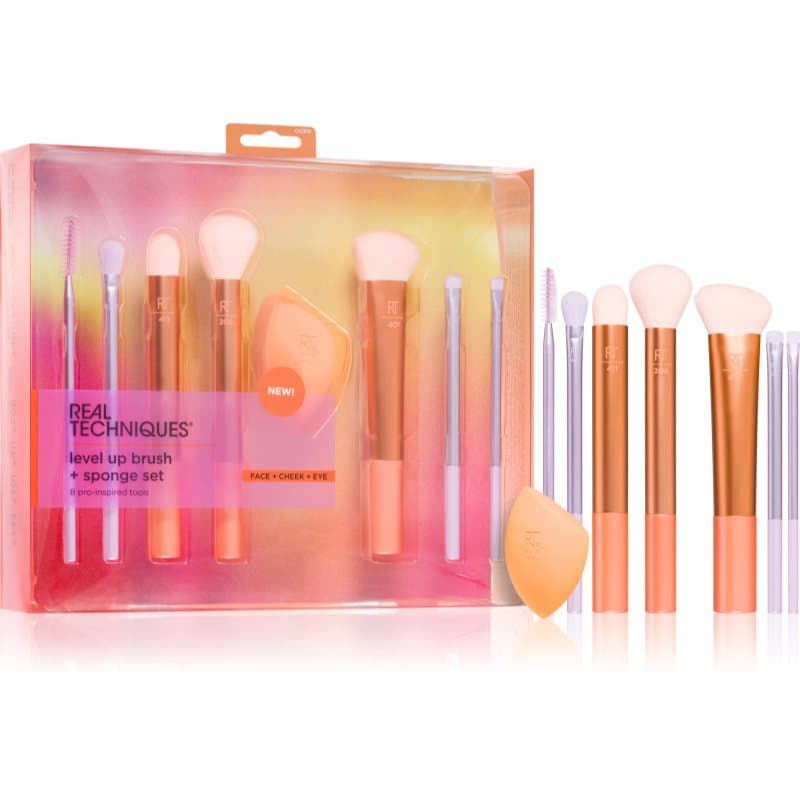 Level Up Brush + Sponge Set Zestawy pędzli do makijażu 1 ct
