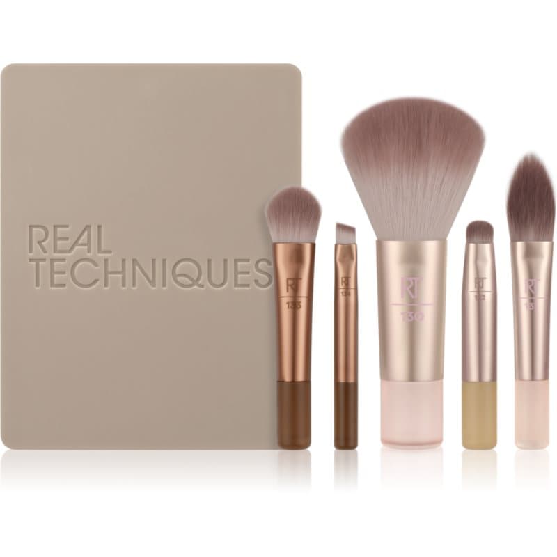 New Nudes On The Glow Mini Brush Kit zestaw pędzli na drogę
