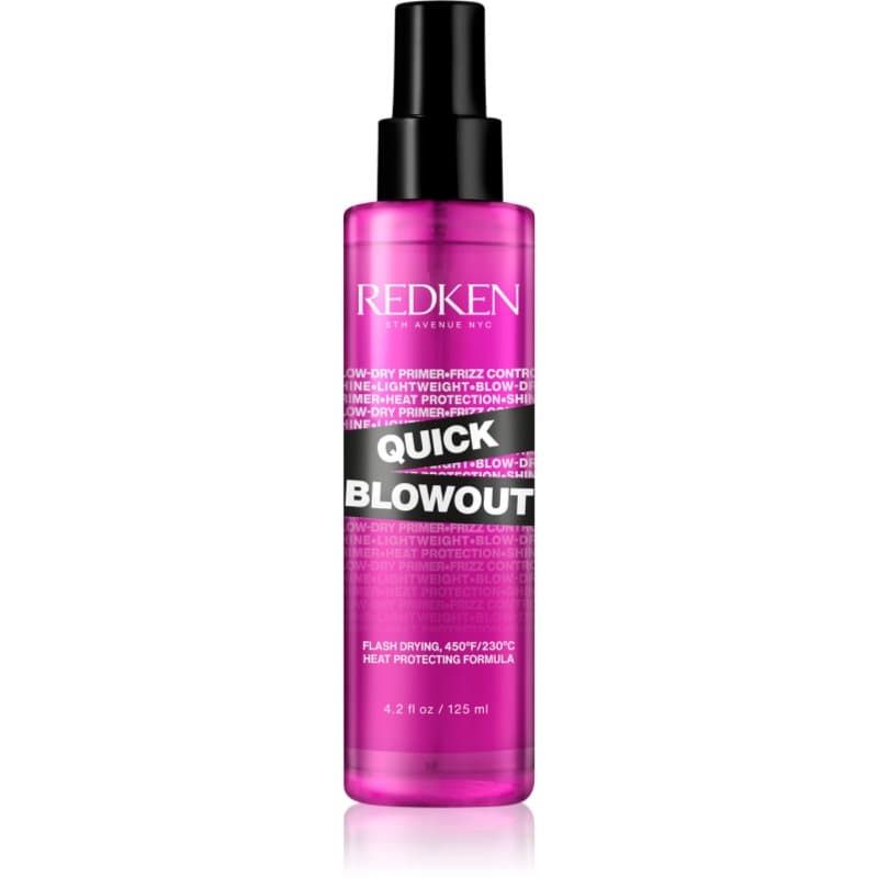 Quick Blowout termoochronny spray stosowany podczas używania prostownicy i lokówki przyspieszający suszenie