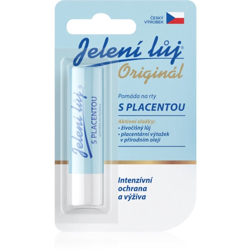 Jelení lůj Original balsam do ust placenta