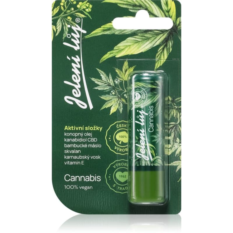 Jelení lůj Cannabis balsam do ust z olejkiem konopnym