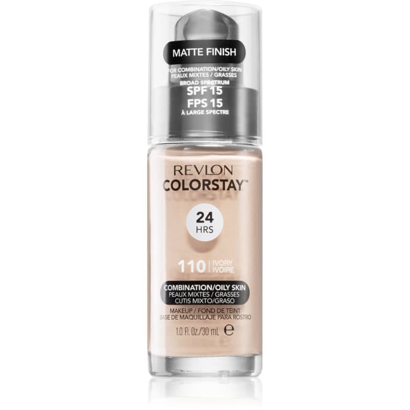 ColorStay™ SPF 15 długotrwały podkład matujący do skóry tłustej i mieszanej odcień 110 Ivory