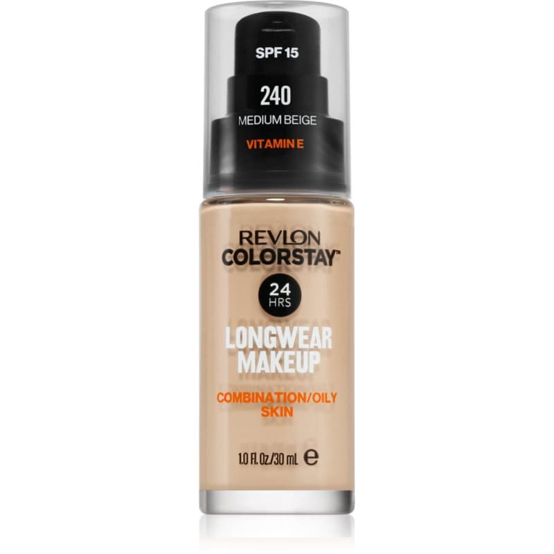 ColorStay™ SPF 15 długotrwały podkład matujący do skóry tłustej i mieszanej odcień 240 Medium Beige