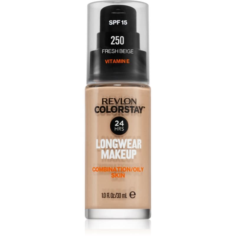 ColorStay™ SPF 15 długotrwały podkład matujący do skóry tłustej i mieszanej odcień 250 Fresh Beige