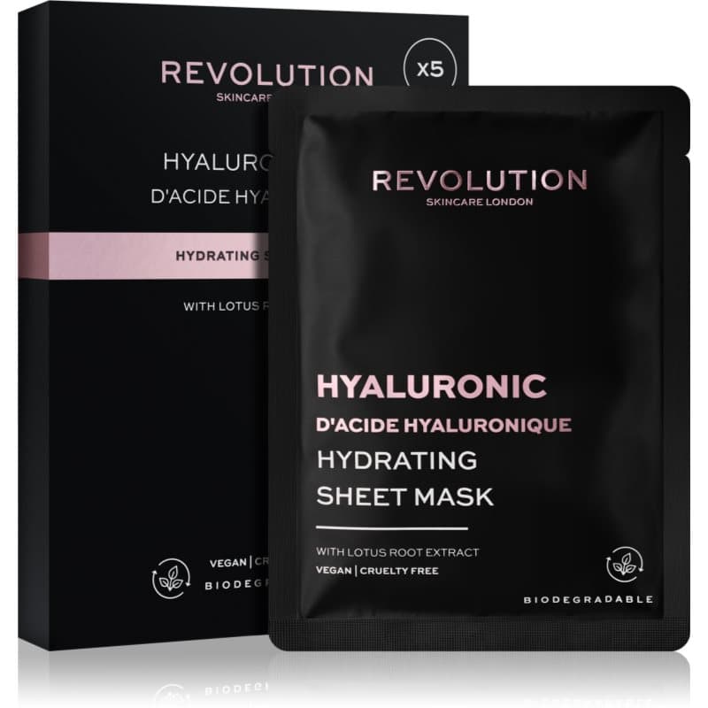 Hyaluronic Acid zestaw maseczek płóciennych intensywnie nawilżający