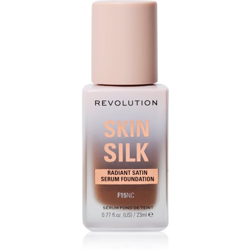 Revolution Skin Silk Serum Foundation lekki podkład z rozświetlającym efektem odcień F15