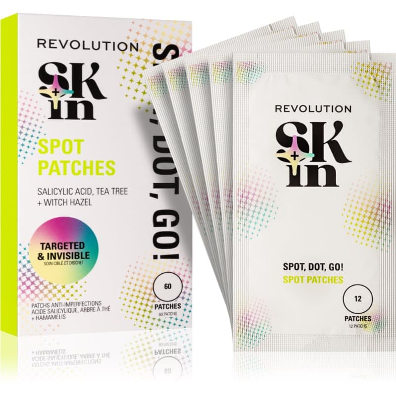 Revolution Skincare Skindividual Clearly Clarify Spot, Dot, Go! Salicylic Acid Spot Patches plastry dla skóry problematycznej przeciw trądzikowi 60 sz