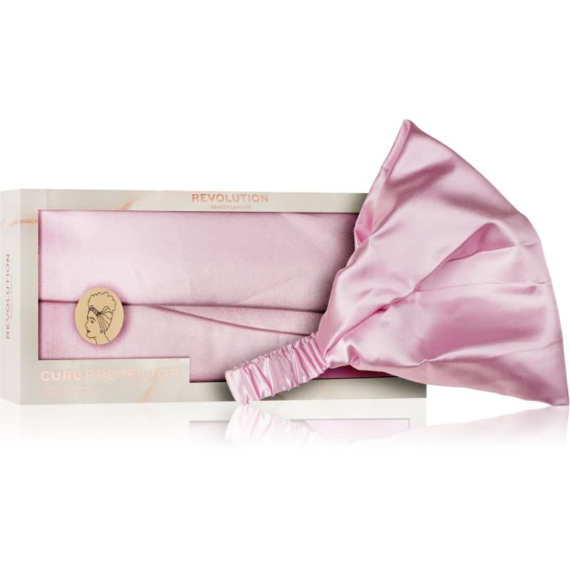 Curl Protector Satin Headband satynowa opaska do włosów kręconych i falowanych odcień Pink