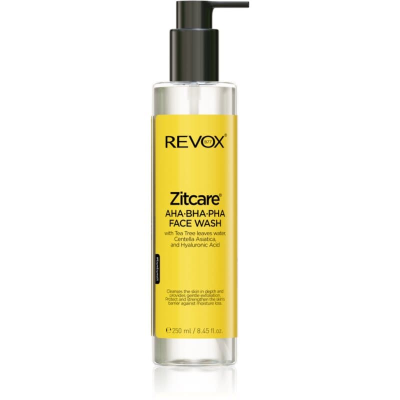 Zitcare AHA BHA PHA Face Wash delikatny żel oczyszczający z efektem złuszczającym