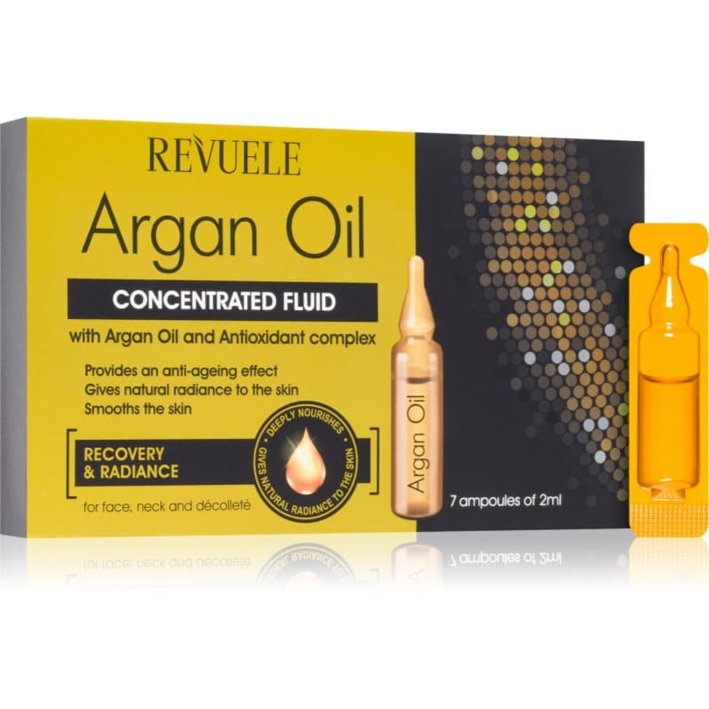 Ampoules Argan Oil Concentrated Fluid skoncentrowane serum do twarzy do twarzy, szyi i dekoltu