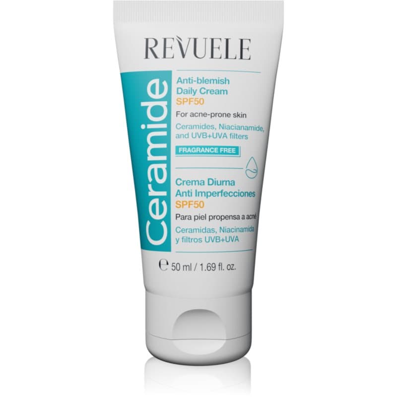 Ceramide Anti-Blemish Daily Cream ochronny krem na dzień do skóry z problemami SPF 50