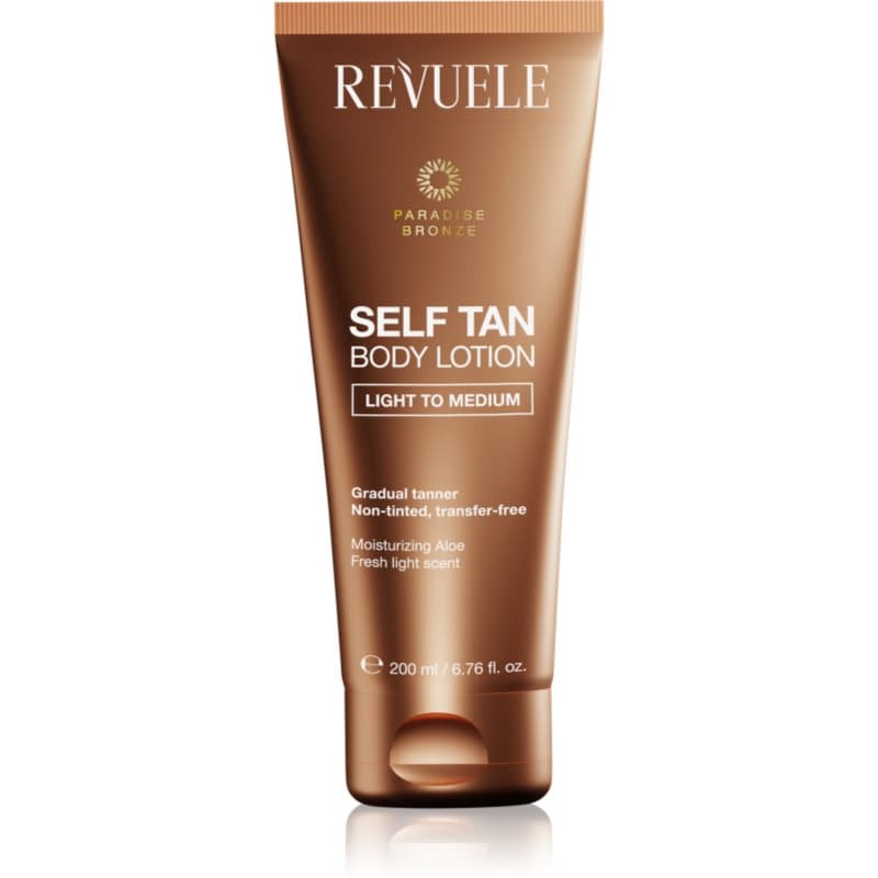 Paradise Bronze Self Tan Body Lotion mleczko samoopalające stopniowo brązujące odcień Light To