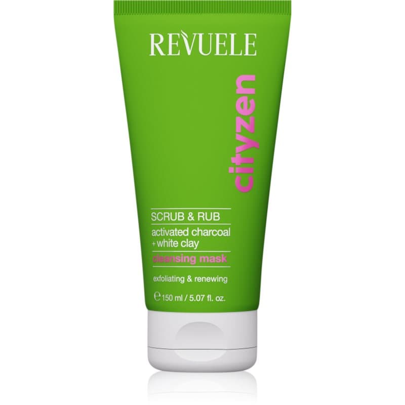 Cityzen Scrub & Rub oczyszczająco-peelingująca maseczka do twarzy z aktywnym węglem
