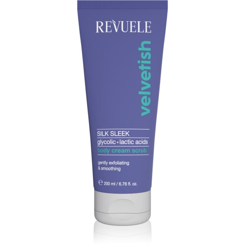 Velvetish Sleek Body Body Cream Scrub delikatny peeling do ciała o działaniu wygładzającym