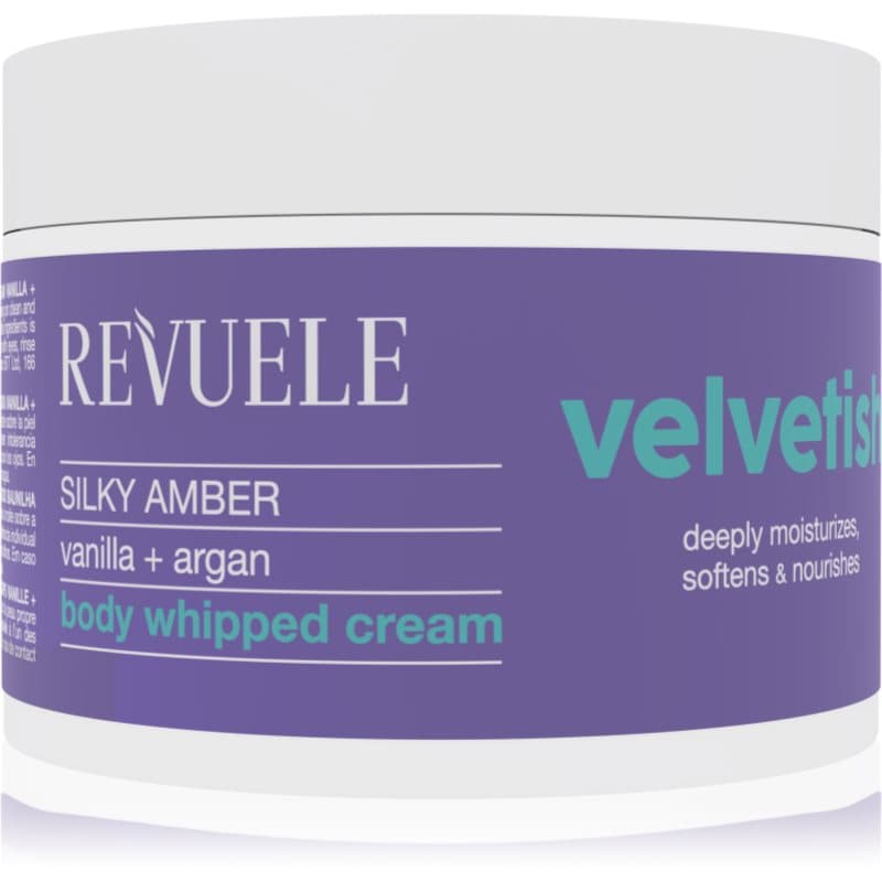 Velvetish Silky Amber Body Whipped Cream nawilżający krem do ciała Vanilla + Argan