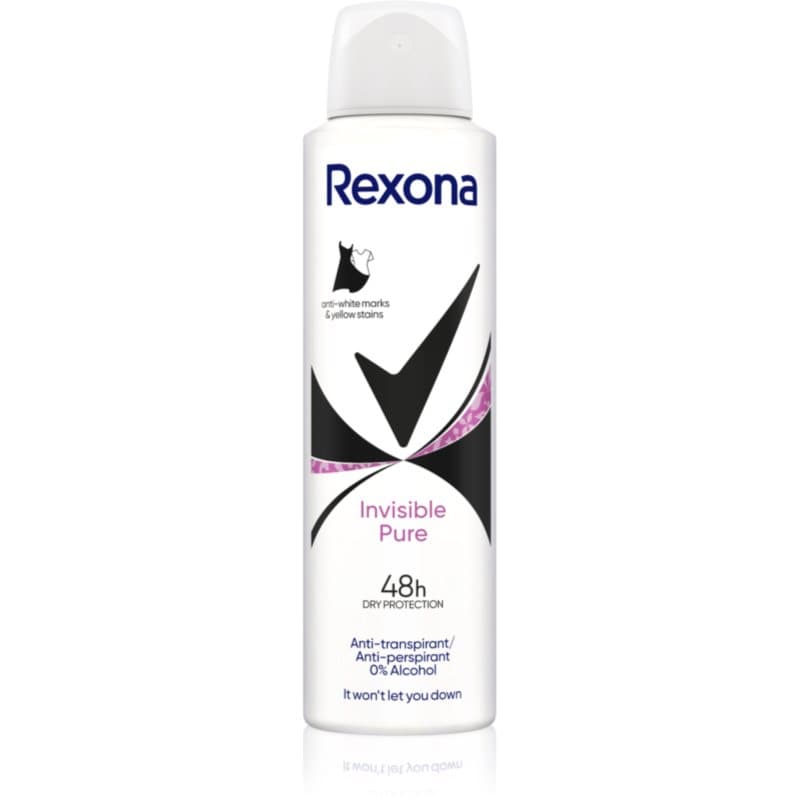Invisible Pure antyperspirant w sprayu przeciwko białym i żółtym śladom