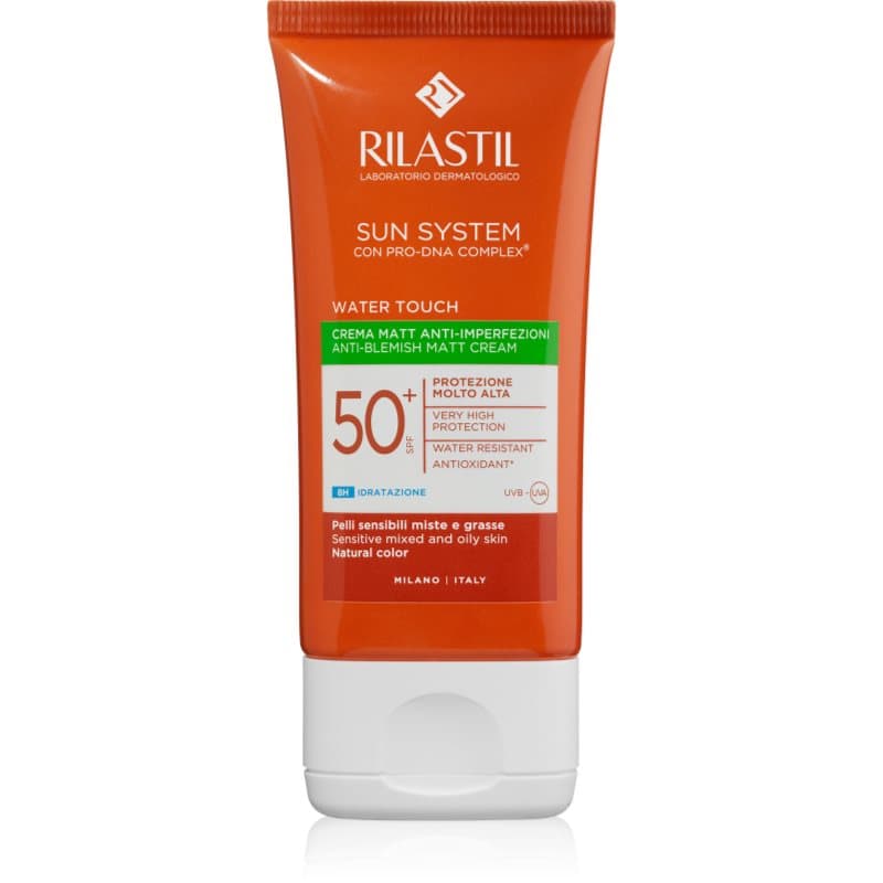 Sun System Water Touch krem ochronno-matujący do skóry tłustej z niedoskonałościami SPF 50+