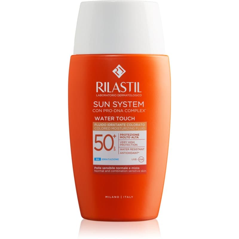 Sun System Water Touch ochronny fluid tonujący do twarzy SPF 50+