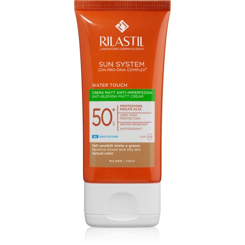 Sun System Water Touch ochronny krem tonujący do twarzy do skóry tłustej i mieszanej SPF 50+