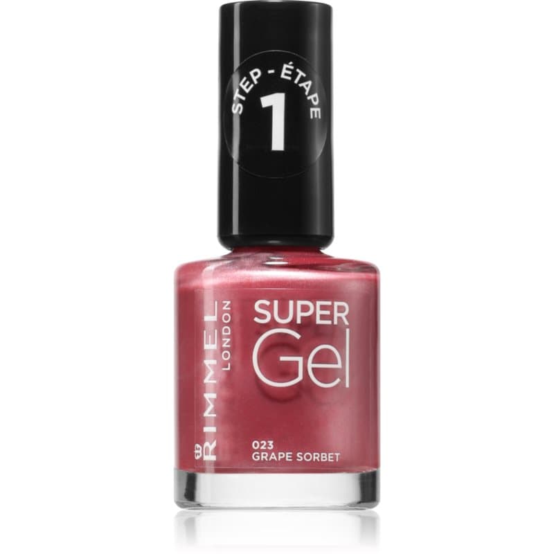 Super Gel hybrydowy lakier do paznokci bez użycia lampy UV/LED odcień 023 Grape Sorbet