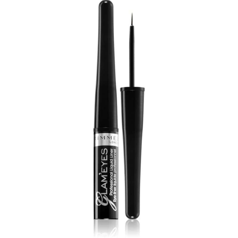 Rimmel Glam' Eyes eyeliner w płynie odcień 001 Black