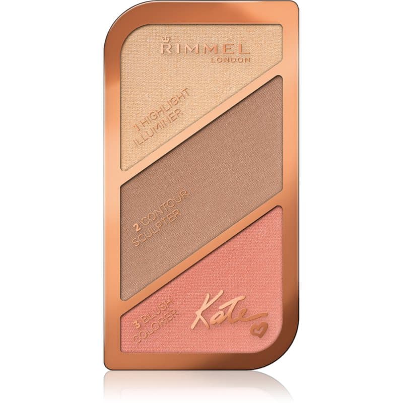 Rimmel Kate paletka do konturowania twarzy odcień 002 Coral Glow