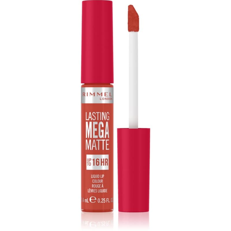Lasting Mega Matte lekka matowa szminka w płynie 16 godz. odcień Scarlet Flames